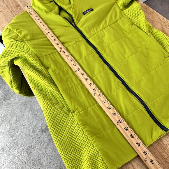 Patagonia Nano Air Light Hybrid Jacket Mens XL Zip Up Neon Green Insulated 84345 - Picture 13 of 15